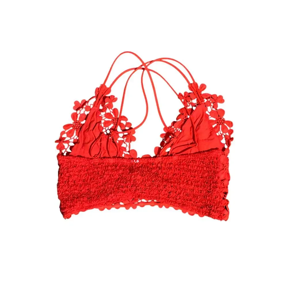 6. Free People intimately Red Miss Dazie Bralette S - Picture 2 of 4